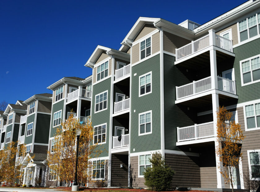 Multi-level apartment building